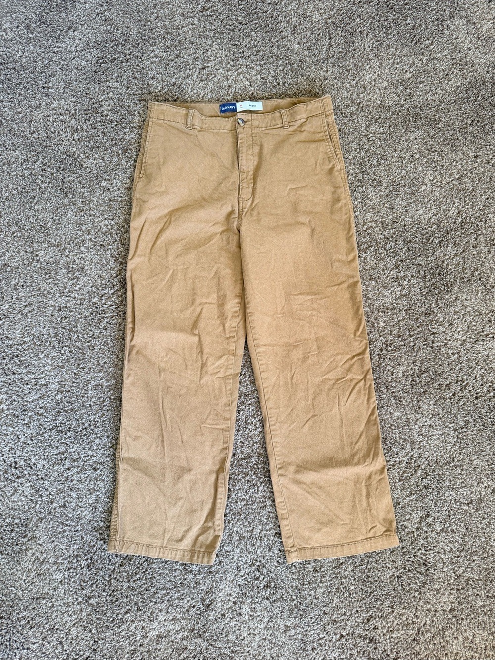 Old Navy Boys' Khaki Baggy Chinos Size 16 Plus